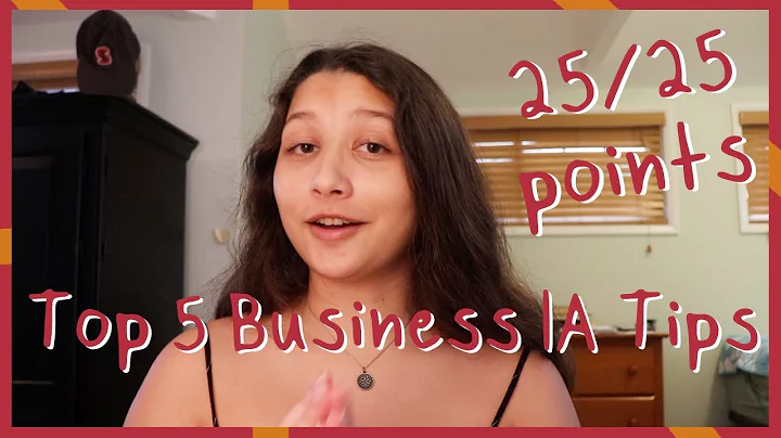 My Top 5 IB Business IA Tips