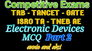 TRB Polytechnic lecturer exam preparation|ECE|TANCET|TNEB AE|GATE|ESE|PSU|ISRO TA|EDC|numericals MCQ