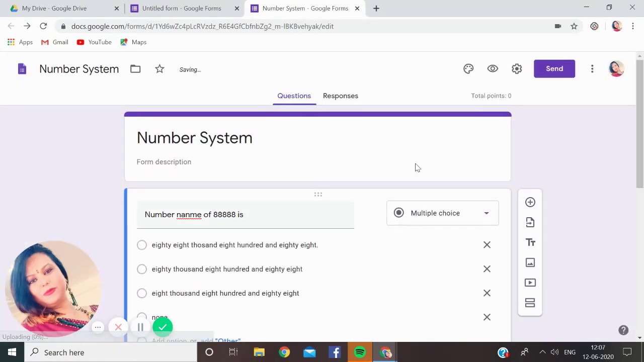 Number System Google Forms - YouTube