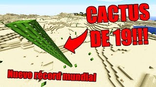 Cactus de 19 NATURAL en Minecraft!! | Nuevo récord mundial