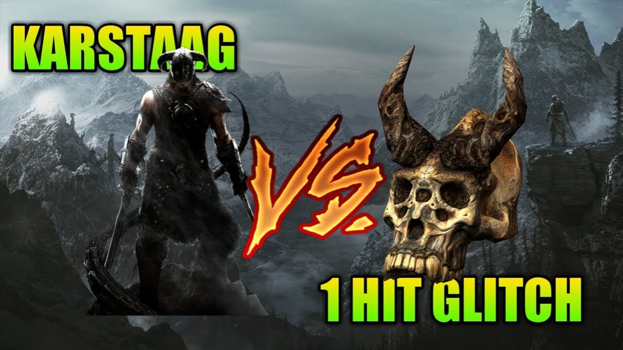 HOW TO KILL KARSTAAG IN 1 HIT | SKYRIM SPECIAL EDITION!!