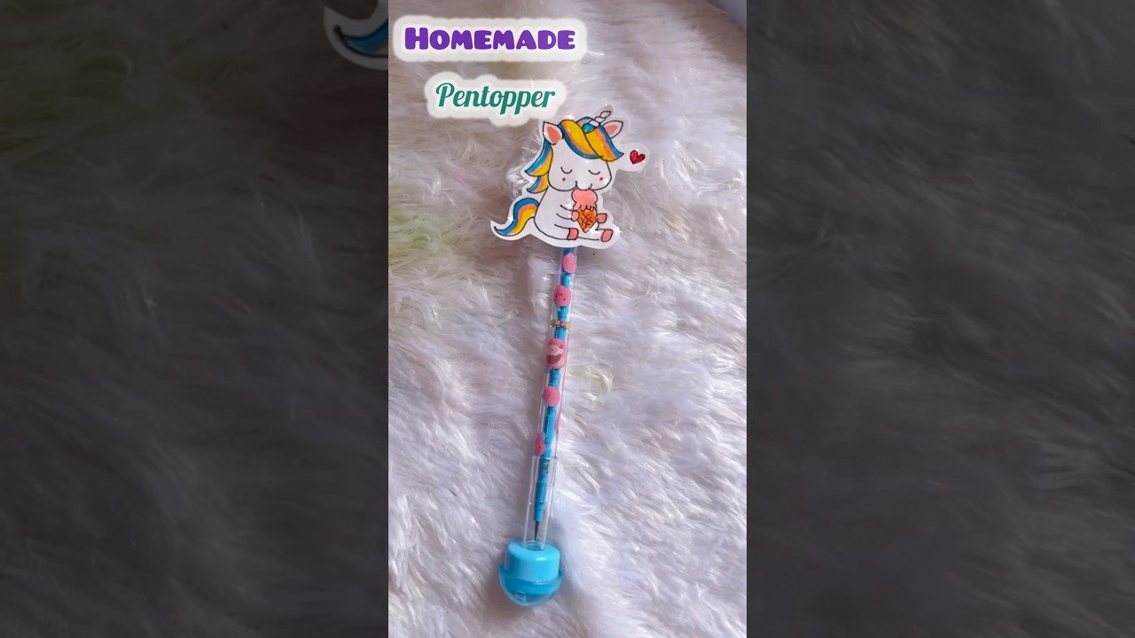 DIY unicorn 🦄 Pentopper for kids 