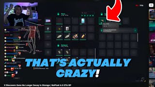 SwizzMB Reacts To xQc Discovering That Guns No Longer Decay/Break in Storage | GTA RP | NoPixel 4.0
