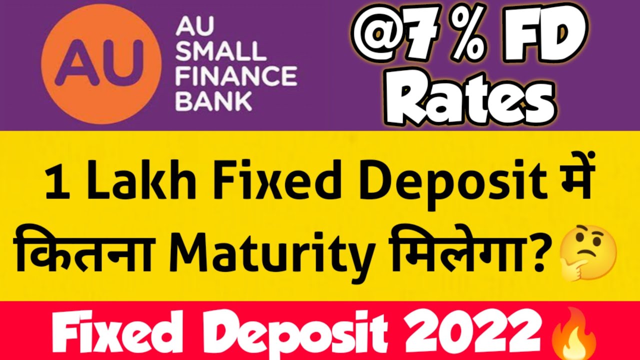 AU Small Finance Bank FD Interest Rates 2022 | AU Bank Fixed Deposit ...
