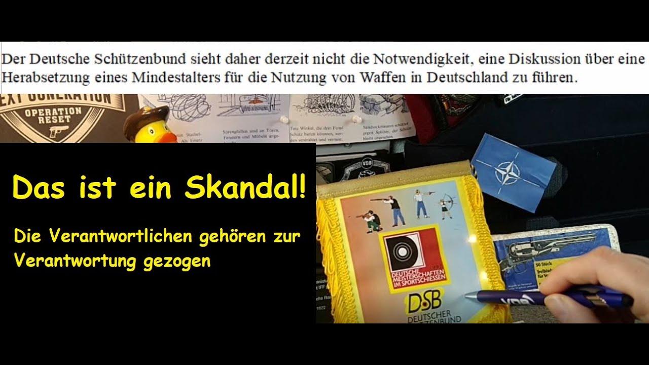 Der DSB findet die Mindestalter im Schießsport gut!  