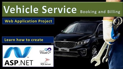 Vehicle Service Booking and Billing C# asp.net Sql Server Web Project | asp217 #highblixasp