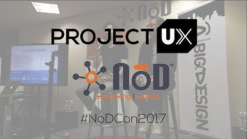 ProjectUX founders speak at NoDcon - UX for Startups
