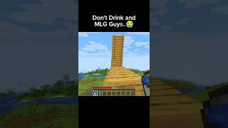Don’t Drink and MLG 😭 (Minecraft)” #minecraft