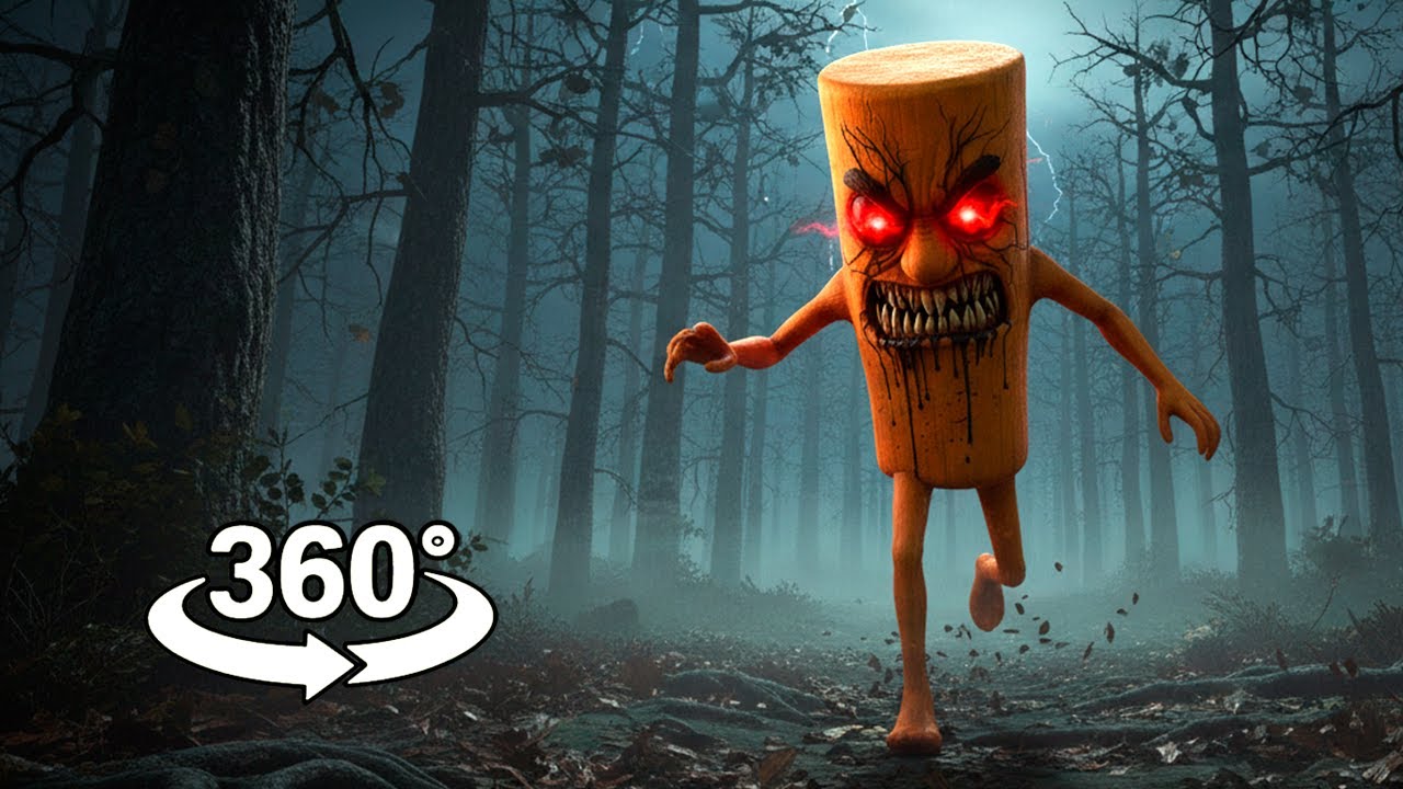 TUNG TUNG SAHUR 😱 Zombie Attack in DARK FOREST | VR 360 Horror