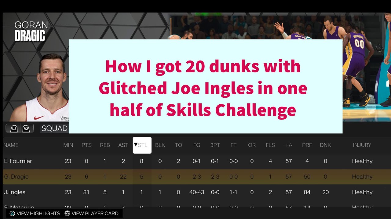 Dunk after dunk with Glitched Joe Ingles in NBA2K23 for Evo