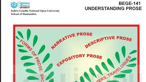 IGNOU course BEGE 141 understanding prose: An introduction unit 1 part 1 #detailedanalysis #youtube