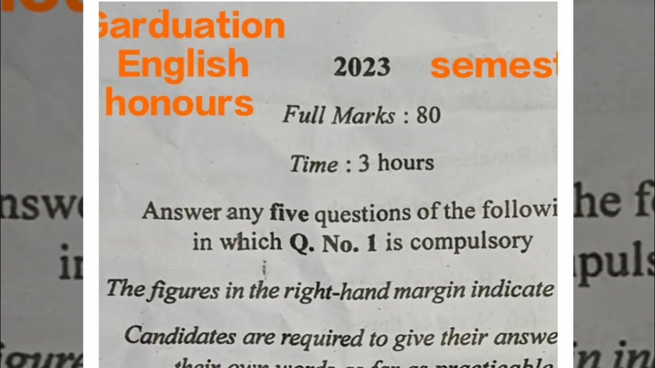English honours Graduation 2023 Full chapter samjhe asaani se 👍👍
