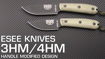 ESEE 3HM and 4HM Handle Modified Fixed Blade Knife Overview