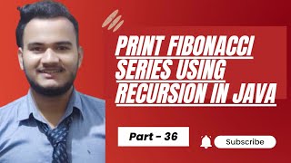 Print Fibonacci series using recursion in Java