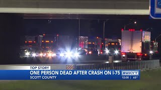 WATCH: One person dead after I-75 crash