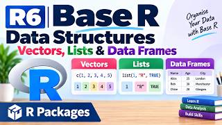 R6 | Base R Data Structures — Vectors, Lists & Data Frames | R Packages | Uplatz