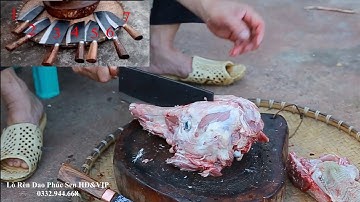 Test dao chặt xương phúc sen chặt thủ lợn 1 nhát duy nhất - Lò Rèn Dao Phúc Sen HD&VIP