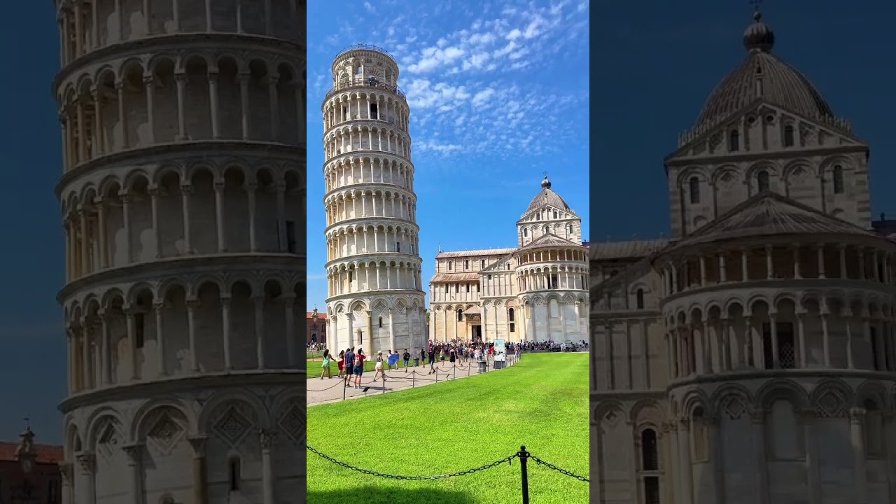 Beauty of Pisa Tower, Italy 🇮🇹🏤🌥️ 