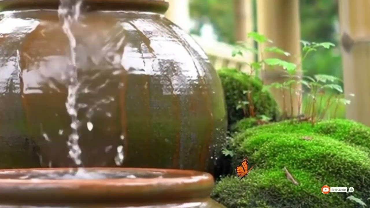 🟢 Healing Music For Relax, Relaxation Music of Flowing Water Relieve Stress. Water Sound For Sleep