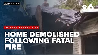 Albany home demolished after fatal fire; Adult victims identified