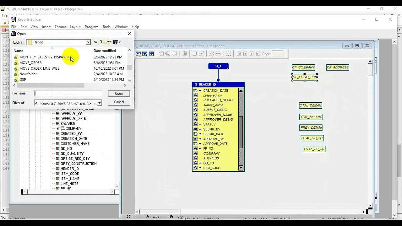 How to set header and Logo dynamically in your RDF report