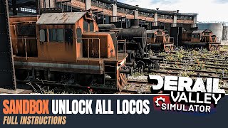 Unlock all locos in sandbox mode in Derail Valley Simulator - full instructions. screenshot 3