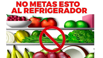 ¿Qué verduras no deben refrigerarse?