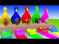 Long Slide Game With Cow Elephant Gorilla Hippopotamus Tiger 3d Animal Game Funny 3d Animals