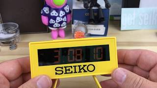 Seiko desk clock (QHL062Y) - YouTube