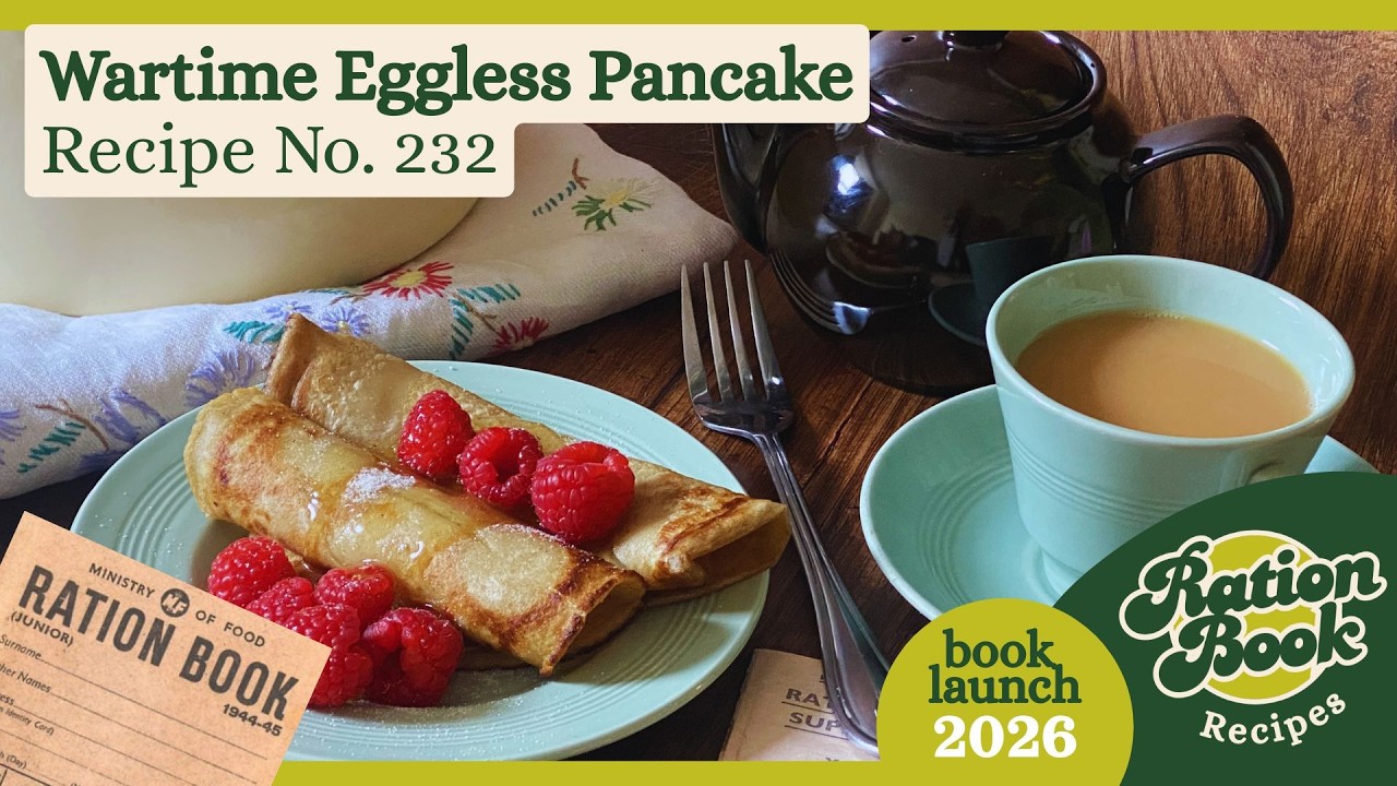 FREE recipe card for you for #pancakeday - cook wartime pancakes with me!