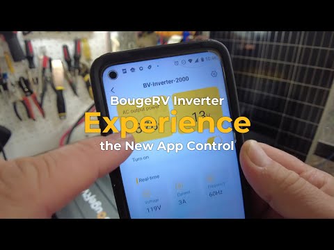 BougeRV 2000W Pure Sine Wave Inverter Review | Real-time App Data Display
