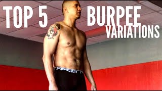 Top 5 BURPEE VARIATIONS - shred fat with these high intensity bodyweight exercises