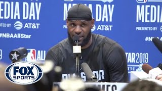 LeBron James gives a shoutout to students at 'I Promise School' during All-Star Week | FOX SPORTS