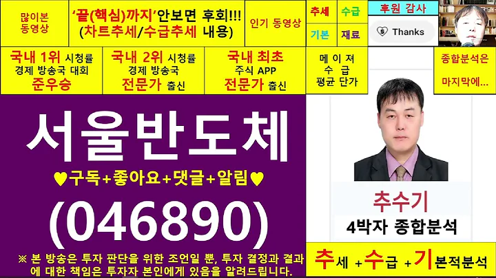 서울반도체(046890)종목진단및향후주가전망 추수기(추수)전문가