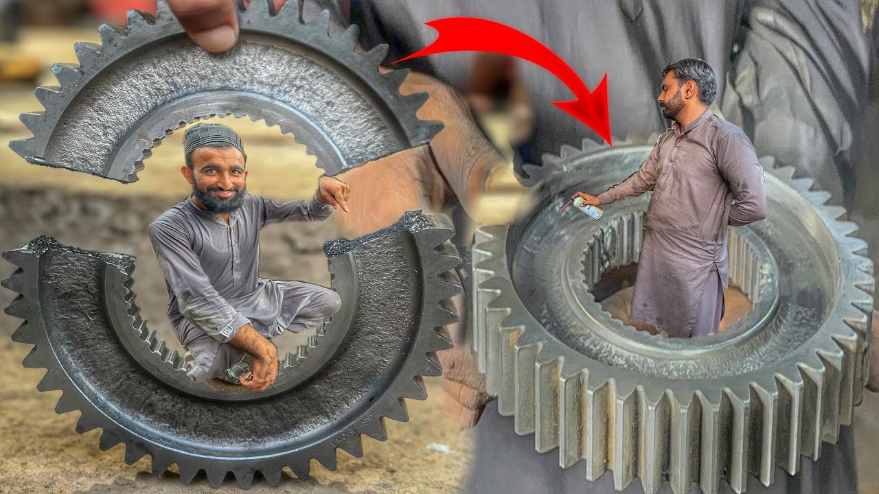 The boy assembled the broken gear ⚙️ with great skill, requiring ...