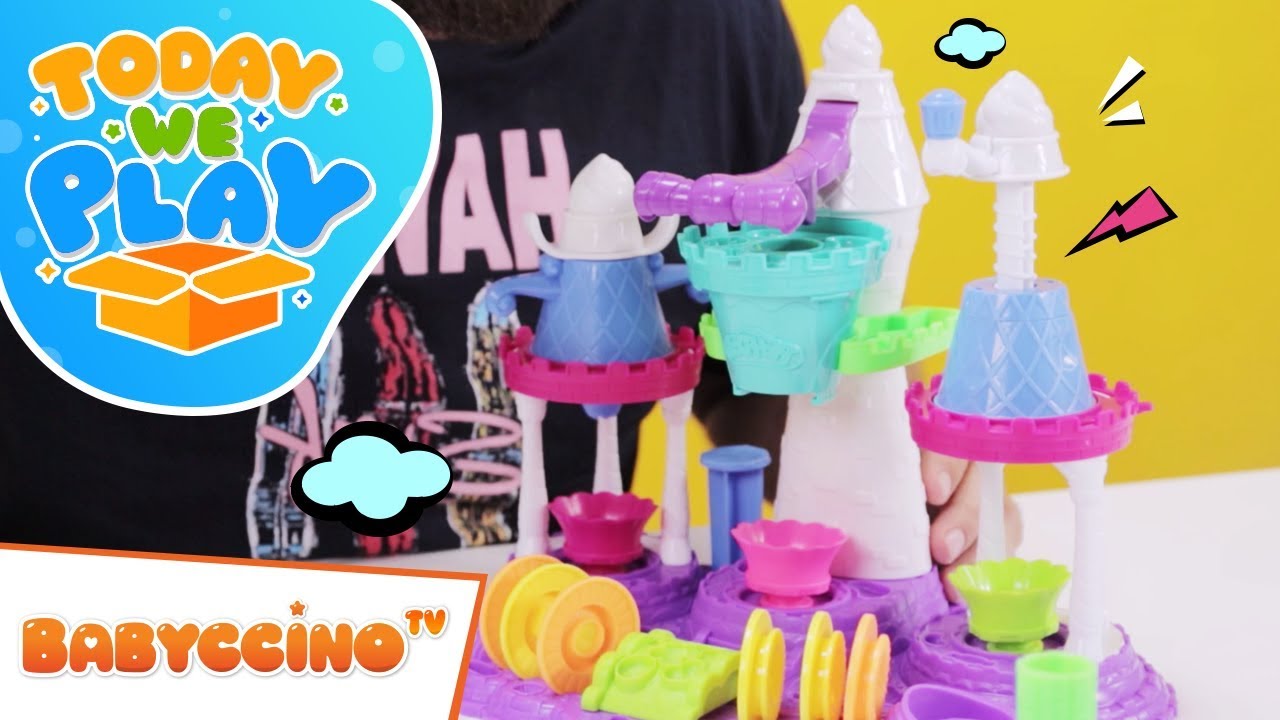 Babyccino Today We Play Episode 4 - Playdoh Ice Cream Freezing Machine - Surprise Toy Unboxing