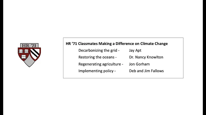 Classmates Making a Difference: HR '71 Reunion, Cl...