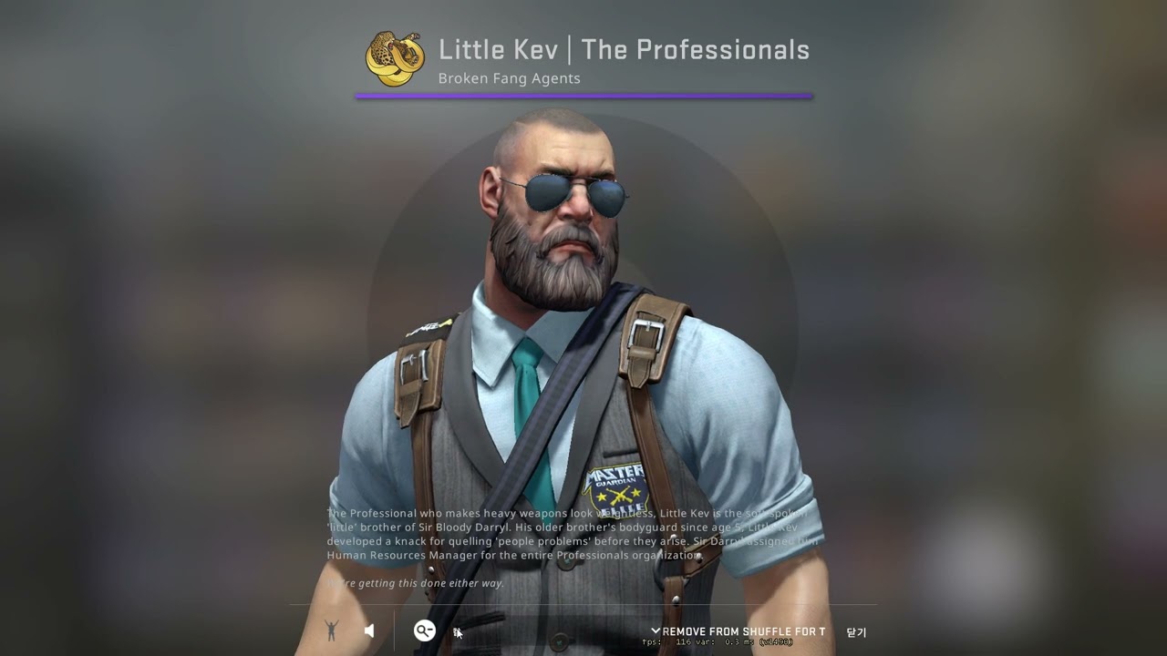 CS:GO TR Agent Little Kev | The Professionals Include Patches Metal ...