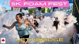 Lethbridge's 5k Foam Fest: Foam-tastic Fun!!! #funrun #5kfoamfest #lethbridge #alberta #canada