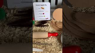Apple Pie Sensory Bin #preschool  #sensory #toddlers