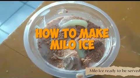 HOW TO MAKE ICE MILO || PROCEDURE TEXT