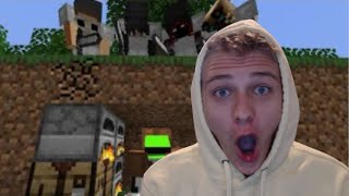 Professional Bedrock player REACTS to "Minecraft Speedrunner VS 4 Hunters FINALE REMATCH"