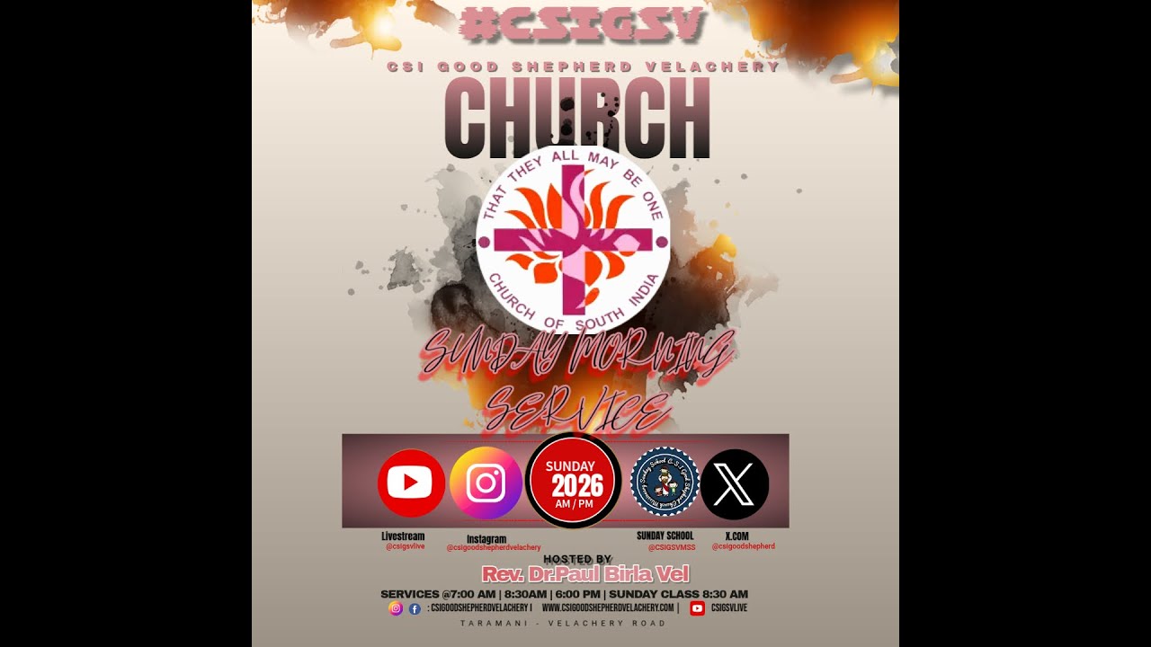 CSIGSVLIVE  #august 09th - Aug - 26 -7:00 am | Church Anniversary🎉