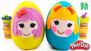 Gigante Huevos Sorpresa Play Doh de Lalaloopsy|Aprender Colores con Play Doh y Lalaloopsy para niños