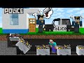 HOW to ROBBERY POLICE STATION in Minecraft Noob vs Pro