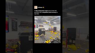 Autonomous robot dominates ball chaos 🤖 #shorts