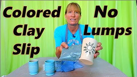 How to Make Colored Slip  Easy with No Lumps