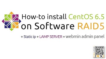 How-to install CentOS 6.5 on Software RAID5 + Static ip + LAMP SERVER + webmin admin panel [HD]