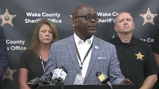 Sheriff holds press conference to provide an update on the case of northern Wake vehicle break-ins
