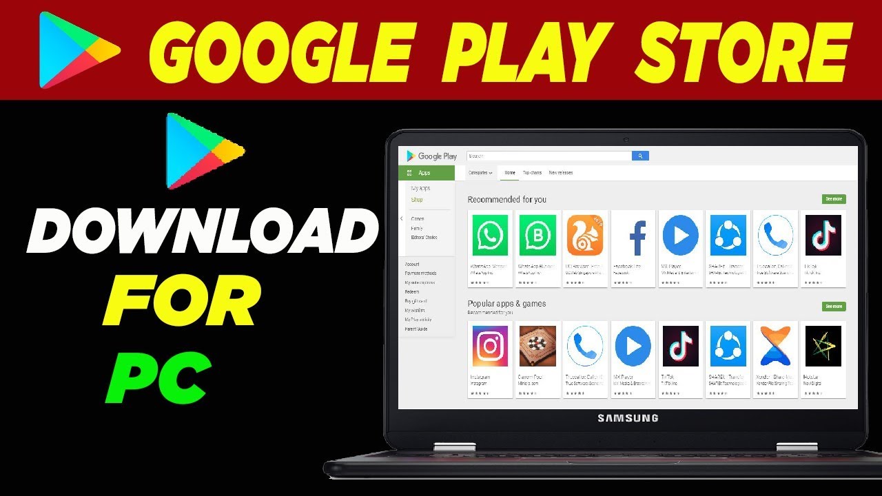 play store for laptop windows 10 free download